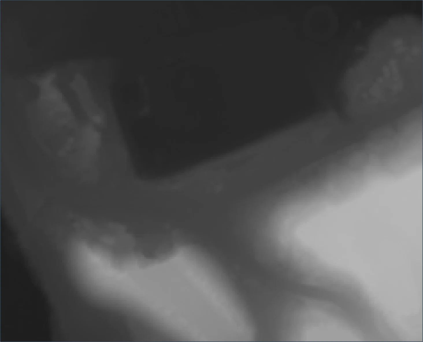 numeryczny model terenu - domyślna stylizacja: Jednakanałowy szary